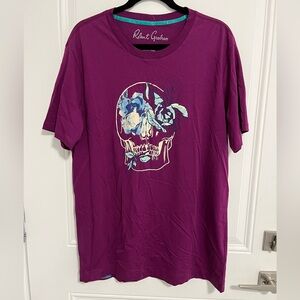 NWT - Robert Graham Men’s Hibiscus Skull Graphic Tee - Size L